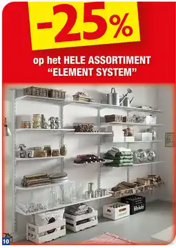 Hubo Op het hele assortiment "element system" aanbieding