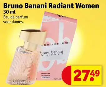 Kruidvat Bruno Banani Radiant Women aanbieding