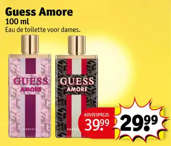 Kruidvat Guess Amore aanbieding