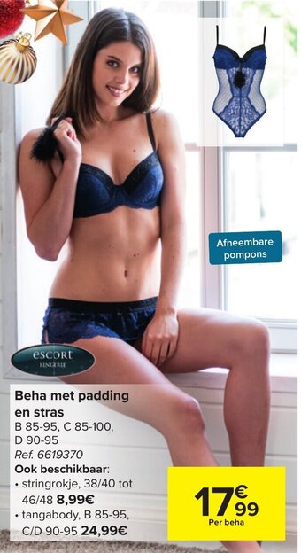 Carrefour Beha met padding en stras aanbieding