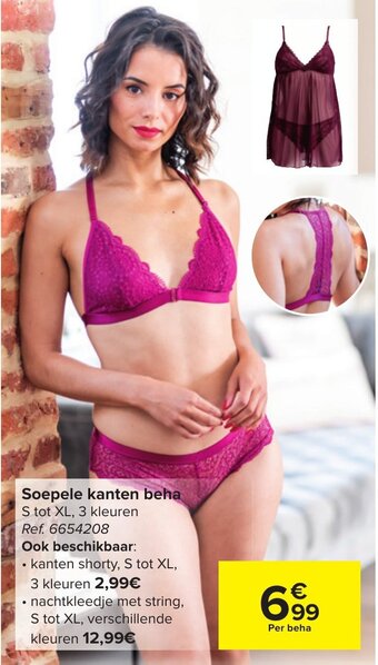Carrefour Soepele kanten beha aanbieding