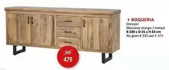 Boqueria dressoir B 200x D 45x H 83cm