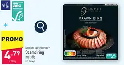 ALDI GOURMET FINEST CUISINE Scampiring aanbieding