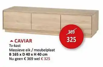 Weba Caviar tv-kast B 165x D 40x H 40cm aanbieding