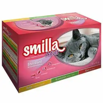 Zooplus 12x85g Sterilised Maaltijdzakjes Smilla Kattenvoer aanbieding