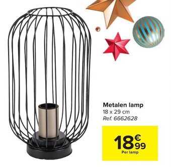 Carrefour Metalen lamp aanbieding