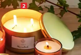 Carrefour Kaars in metalen pot aanbieding