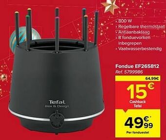 Carrefour Tefal fondue ef265812 aanbieding