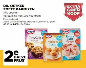 Jumbo Dr. oetker brookies brownie + cookie aanbieding