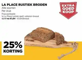 Jumbo La place rustiek spelt volkoren brood aanbieding