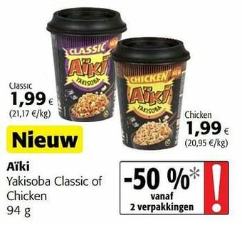 Colruyt Aïki yakisoba classic of chicken aanbieding