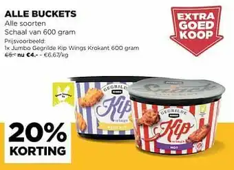 Jumbo Jumbo gegrilde kip wings krokant aanbieding