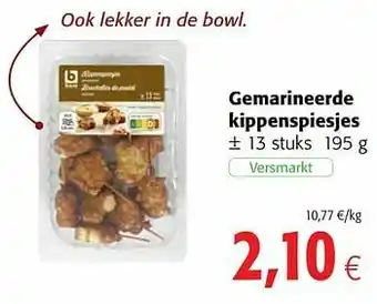 Gemarineerde kippenspiesjes