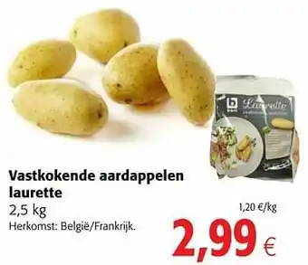 Vastkokende aardappelen laurette