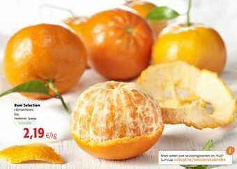Colruyt Boni selection clementines aanbieding