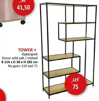 Weba Tower Opbergrek aanbieding
