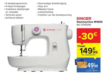 Carrefour Naaimachine M1605 aanbieding