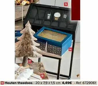 Carrefour Houten theedoos aanbieding