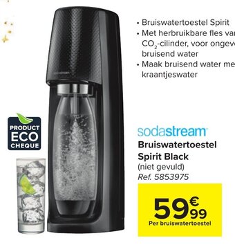 Carrefour Bruiswatertoestel Spirit Black aanbieding