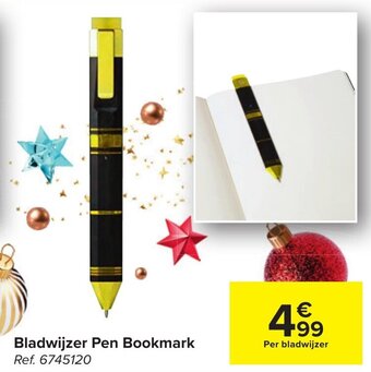 Carrefour Bladwijzer Pen Bookmark aanbieding