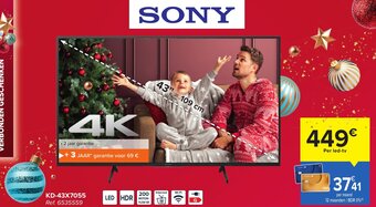 Carrefour Sony KD-43X7055 aanbieding
