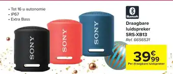 Carrefour Draagbare luidspreker SRS-XB13 aanbieding