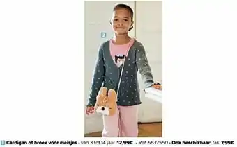 Carrefour Cardigan of broek voor meisjes aanbieding