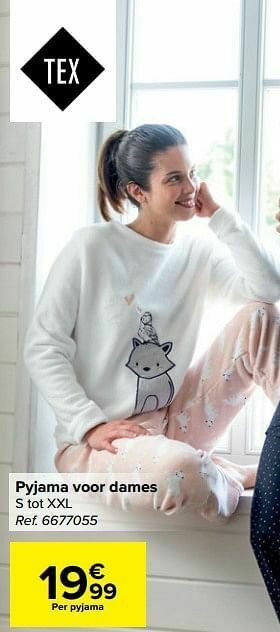 Carrefour Pyjama voor dames aanbieding