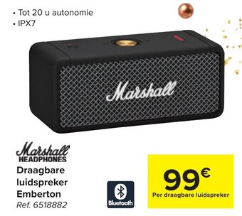 Carrefour Draagbare luidspreker Emberton aanbieding
