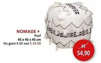 Weba Nomade poef 45x45x45cm aanbieding