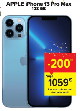 Carrefour Apple iPhone 13 Pro Max 128GB aanbieding