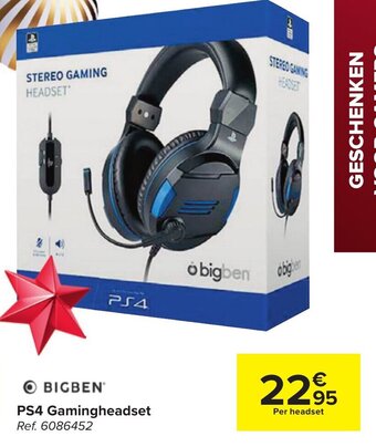 Carrefour PS4 Gamingheadset aanbieding