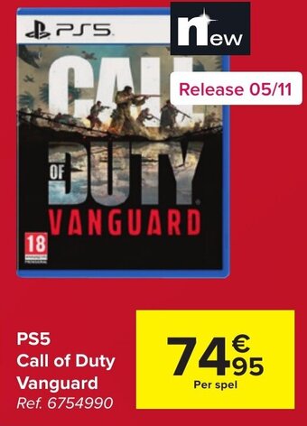 Carrefour PS5 Call of Duty Vanguard aanbieding
