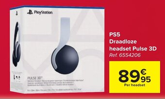 Carrefour PS5 Draadloze headset Pulse 3D aanbieding