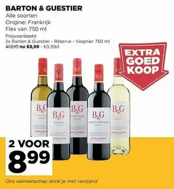 Jumbo Barton + guestier - réserve - viognier aanbieding