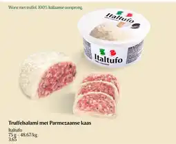 Delhaize Truffelsalami met parmezaanse kaas aanbieding