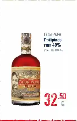 Horeca totaal Don papa Philipines rum aanbieding