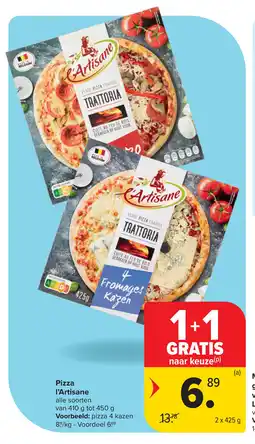 Carrefour Pizza l'artisane aanbieding