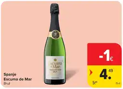 Carrefour Spanje escuma de mar aanbieding
