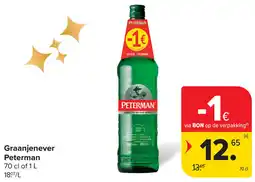 Carrefour Graanjenever peterman aanbieding