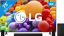 Coolblue LG 75UR78006LK + Barre de Son aanbieding