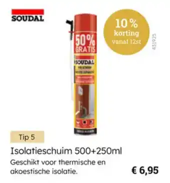 Multi bazar Soudal isolatieschuim aanbieding