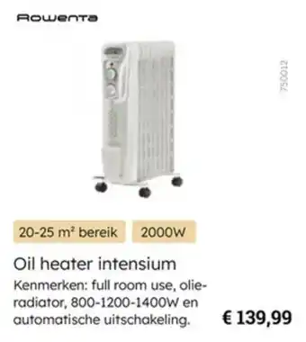 Multi bazar Oil heater intensium aanbieding