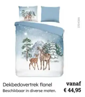 Multi bazar Dekbedovertrek flanel aanbieding