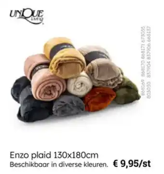 Multi bazar Enzo plaid aanbieding