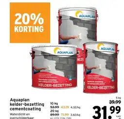 GAMMA Aquaplan kelder-bezetting cementcoating aanbieding