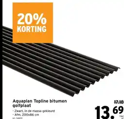 GAMMA Aquaplan Topline bitumen golfplaat aanbieding