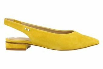 Berca Shoes Nathan-Baume Pump Dames Trend Slingback Volledig Leder - Geel aanbieding