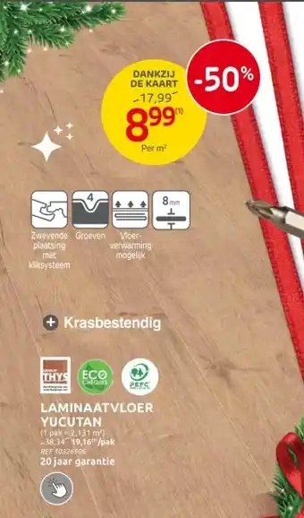 Brico LAMINAATVLOER YUCUTAN aanbieding