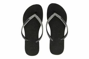 Berca Shoes Havaianas Badslipper Dames Slim Glitter Ii - Zwart aanbieding